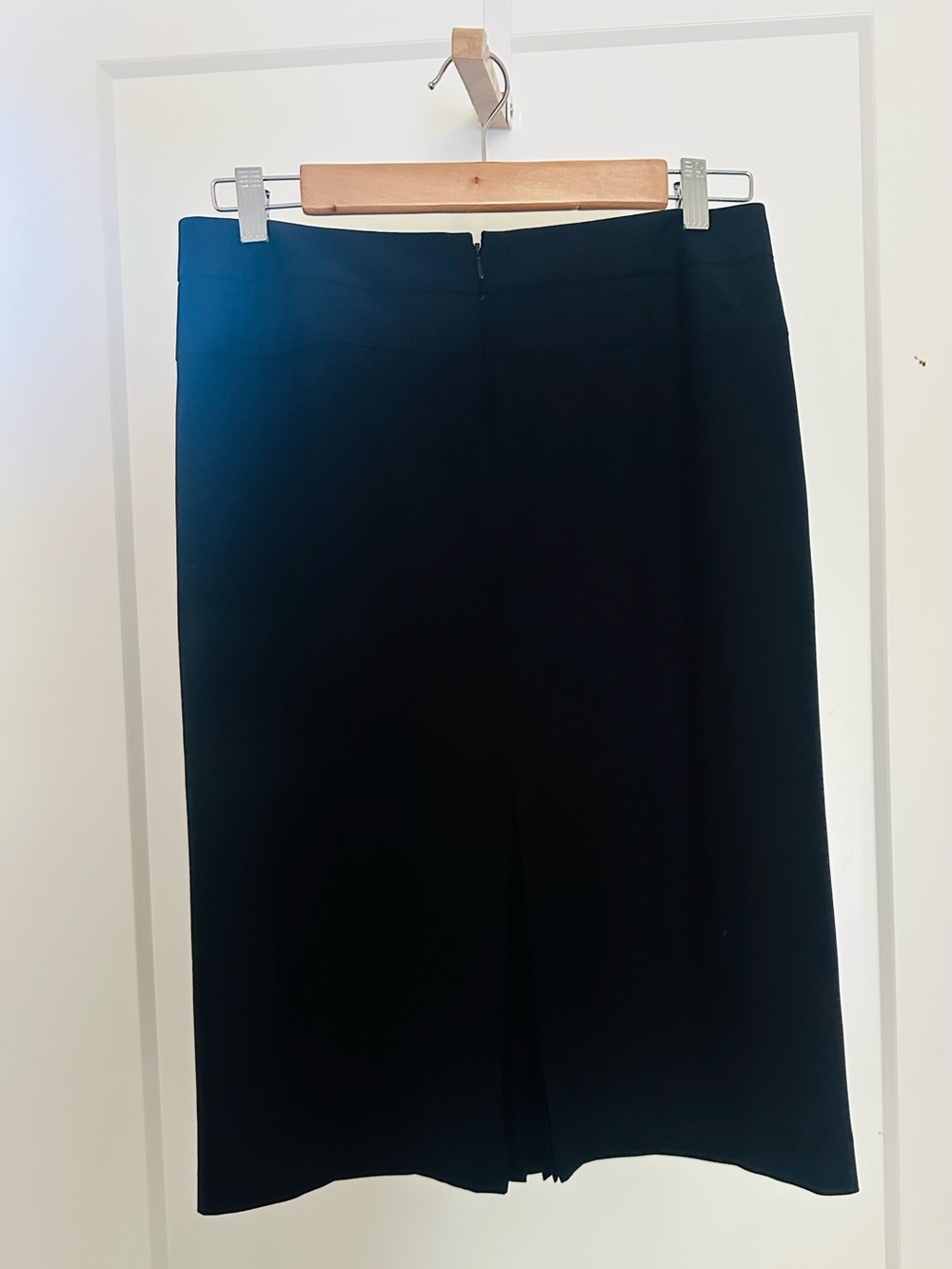 Club Monaco Wool Black Pencil Skirt, small